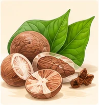 Medical illustration: areca nut and supari
