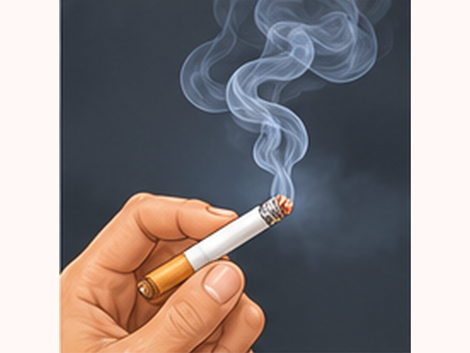 Illustration representing smoking