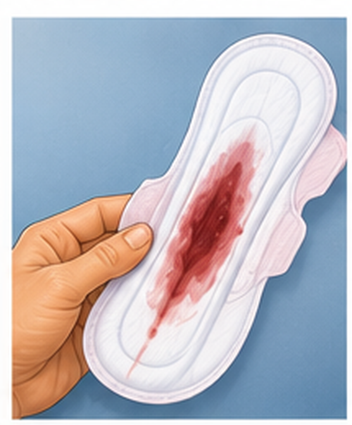 Illustration representing abnormal vaginal bleeding