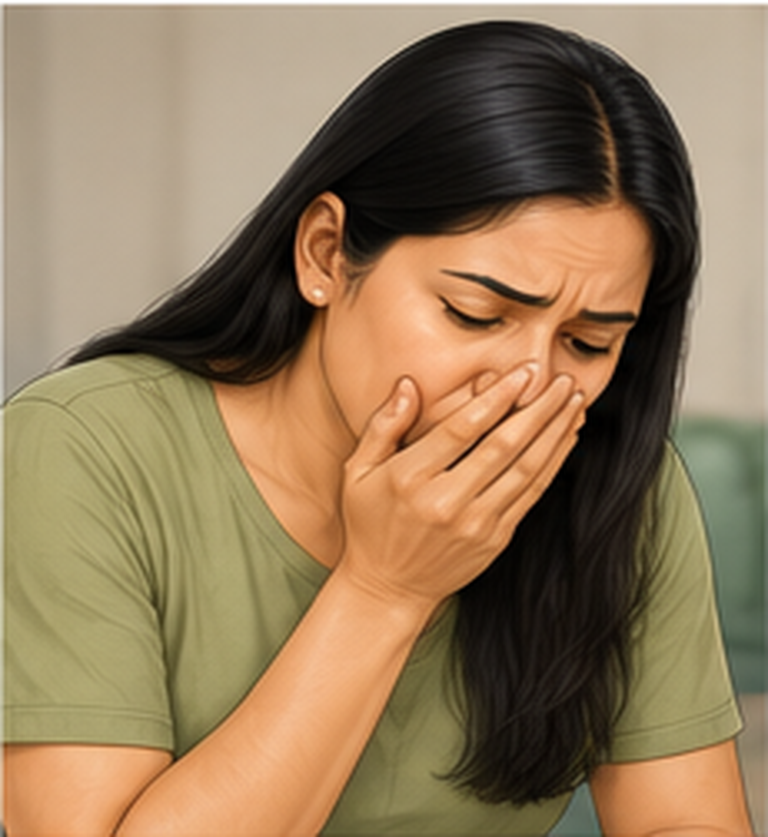 Illustration: nausea or vomiting