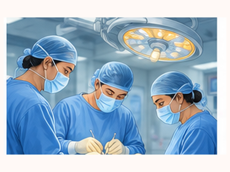 Medical illustration related to partial or radical nephrectomy
